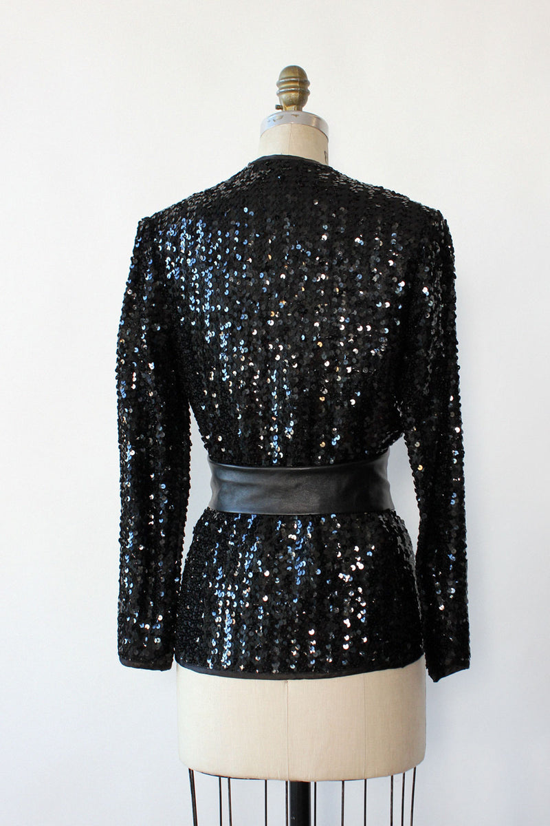 Green clearance sequin cardigan