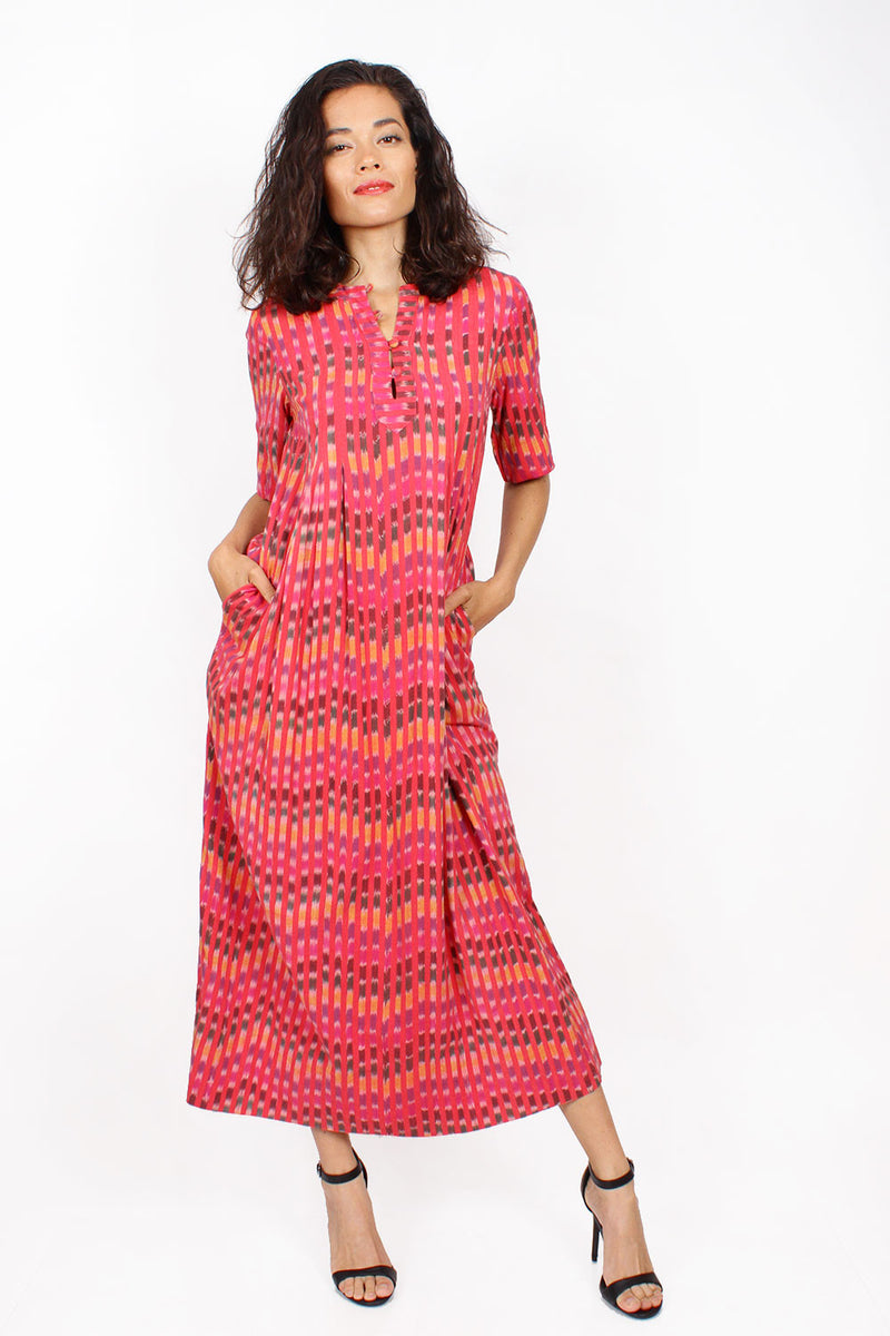 Red Ikat Dress