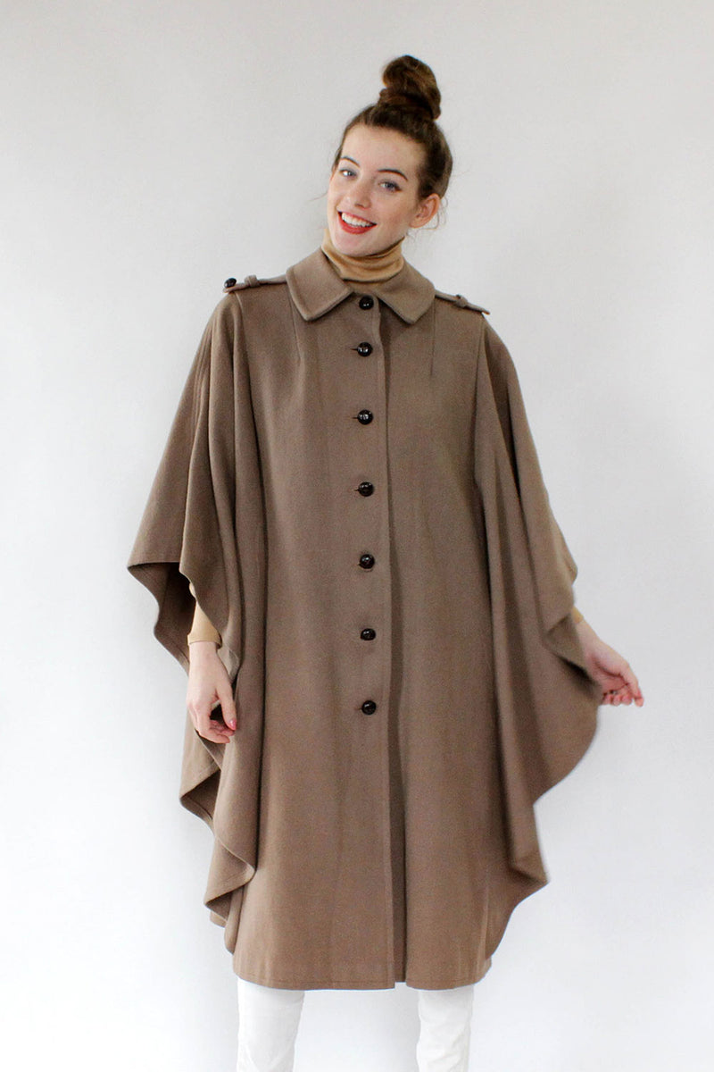 Tan cape sale coat