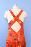 Gauzy Sunset Cross Back Sundress S/M