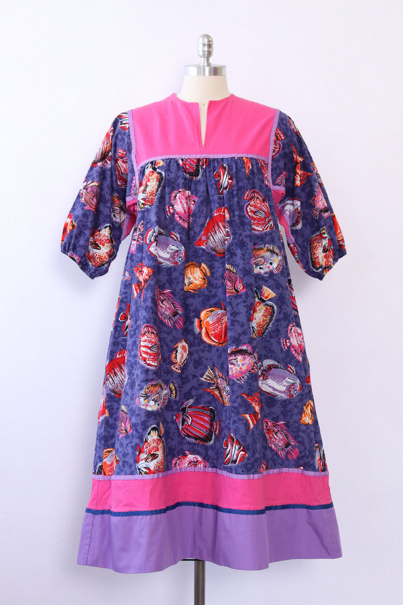 Life Aquatic Cotton Caftan S/M