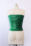 Emerald Sequin Tube Top XS/S