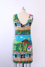 Festive Folk Print Dress S