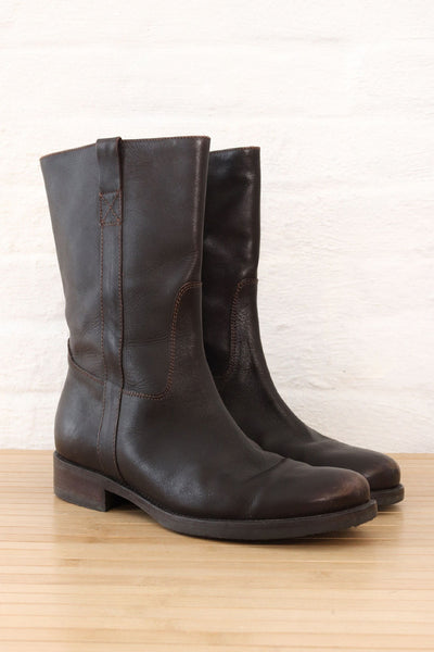 J. Crew Leather High Shaft Boots 10 OMNIA