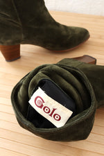 Golo Spruce Green Suede Boots 7-7.5