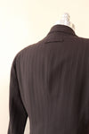 Jean Paul Gaultier Espresso Pinstripe Blazer M