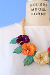 Wooden Hibiscus Necklace