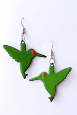 Enamel Hummingbird Earrings