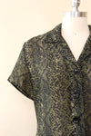 Sheer Snakeskin Duster Dress M/L