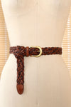 Coach British Tan Braided Belt