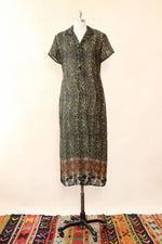 Sheer Snakeskin Duster Dress M/L