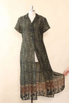 Sheer Snakeskin Duster Dress M/L