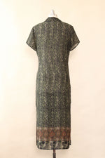 Sheer Snakeskin Duster Dress M/L