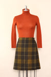 Mossy Flannel Wrap Skirt M/L