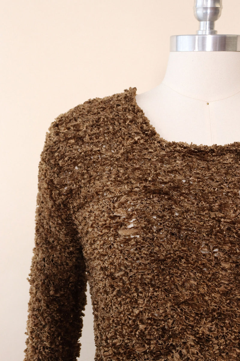 Cocoa Chenille Cropped Sweater M/L