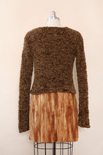 Cocoa Chenille Cropped Sweater M/L