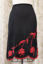 1940s Hibiscus Slip Skirt XS/S