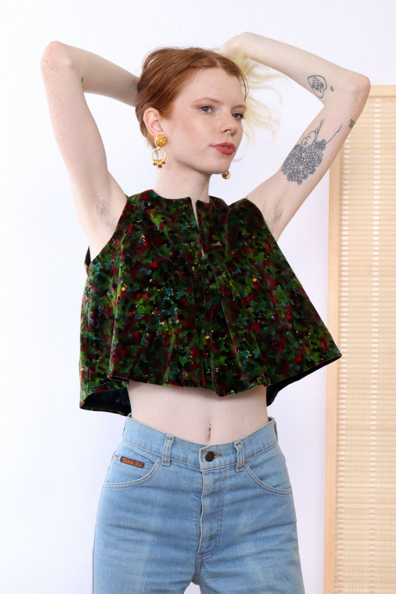 Mossy Velvet Crop Top XS/S