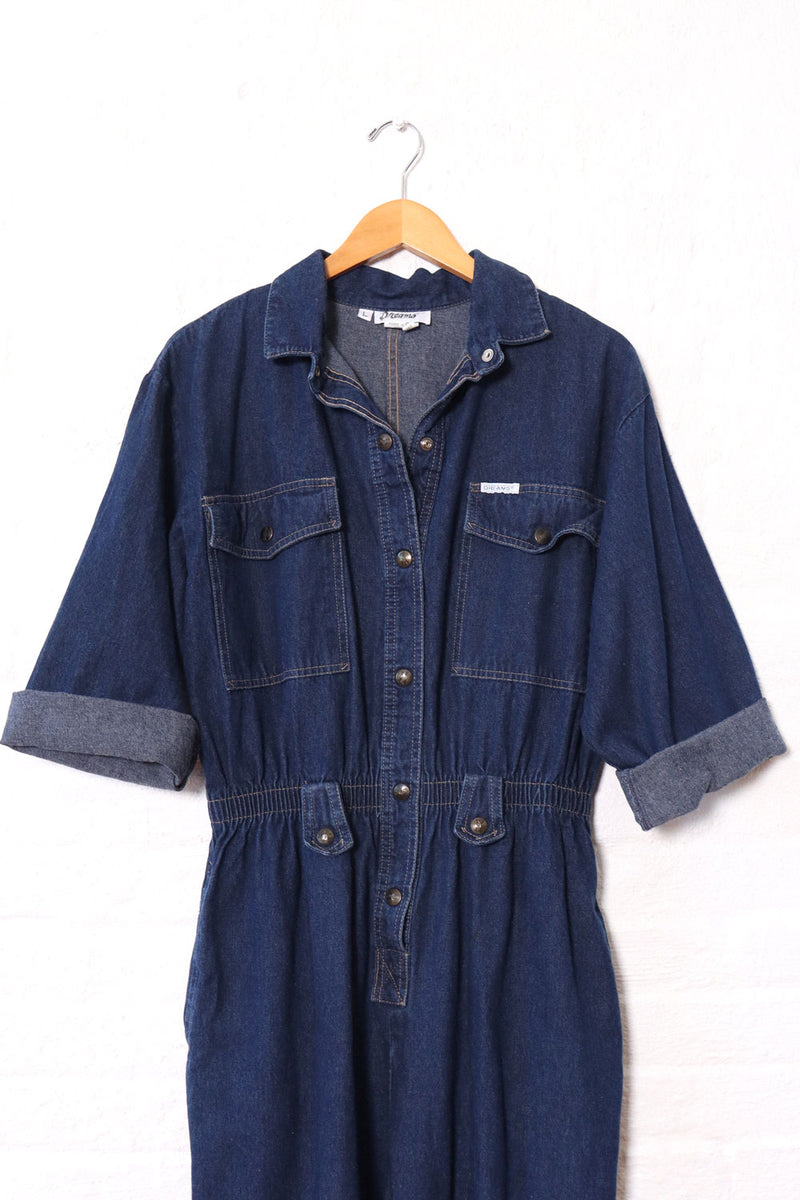 Dreams Dark Denim Coveralls M/L