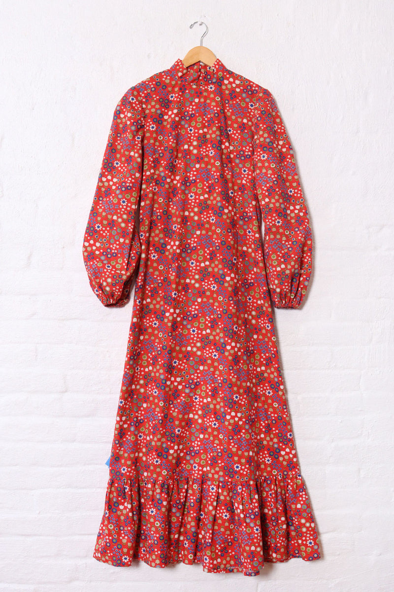 Scarlet Scandi Folk Floral Maxi S/M