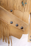 Scully Sand Suede Fringe Jacket M/L