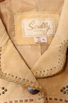 Scully Sand Suede Fringe Jacket M/L