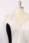 Black & White Leather Panel Dress M