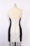 Black & White Leather Panel Dress M