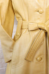 Pearlescent Butter Leather Trench S-S/M