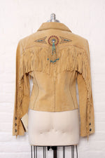 Scully Sand Suede Fringe Jacket M/L