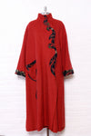 Paprika Boiled Wool Maxi Coat M-XL