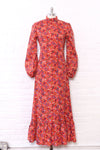 Scarlet Scandi Folk Floral Maxi S/M