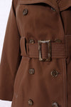 Hot Chocolate Topstitch Trench Coat M