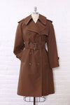 Hot Chocolate Topstitch Trench Coat M