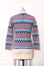 Flame Feather Knit Top L