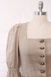 Bavarian Beige Linen Bodice Top XS/S