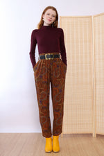 Paisley Pleat Trousers S/M