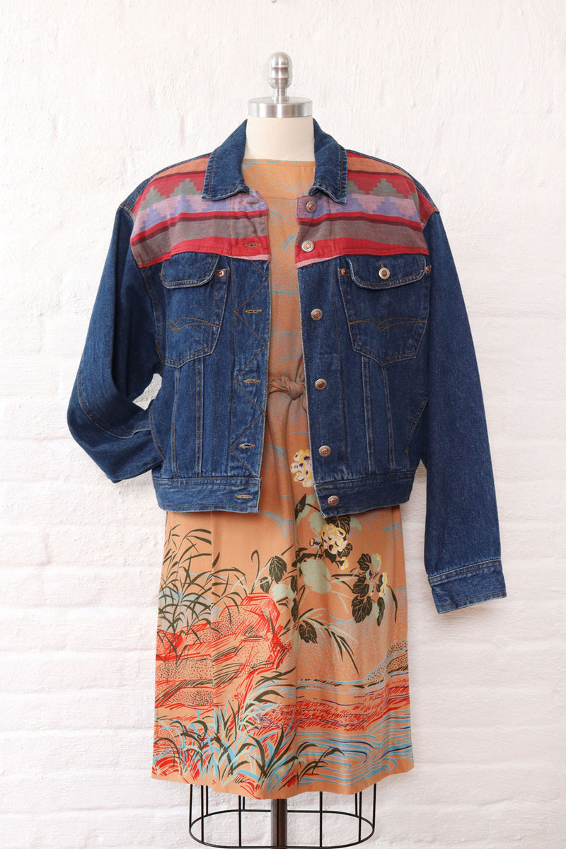 Slouchy Blanket Denim Jacket M