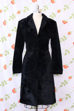 Onyx Faux Fur Tailored Coat M/L