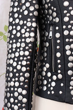 Heavy Duty Studded Moto Jacket XS