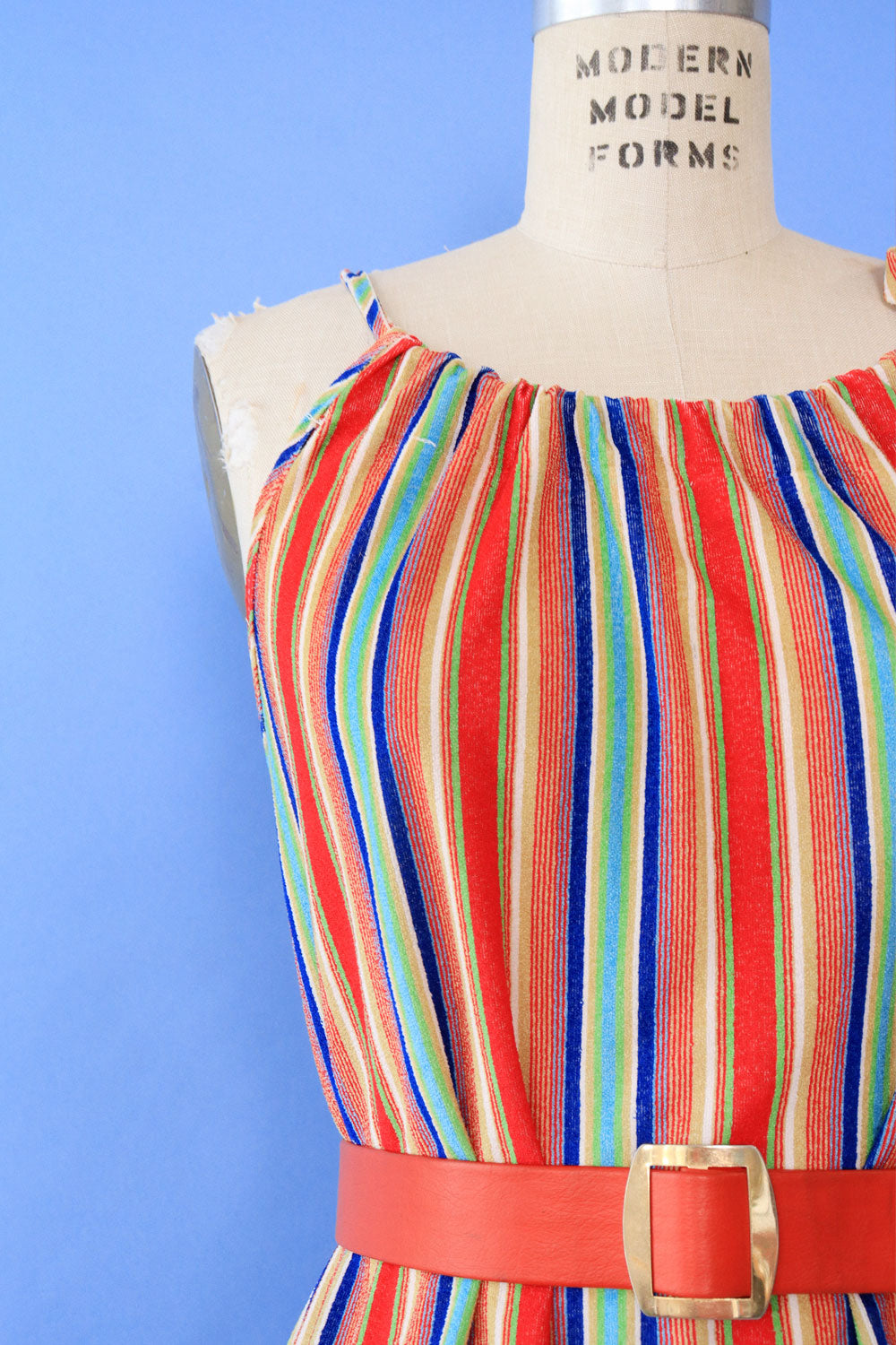 Rainbow Stripe Terry Minidress XS-M