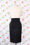 Ungaro Scrunchie Satin Pencil Skirt M-M/L