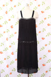 Night Sky Fringed Flapper Dress M