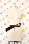 Claude Montana Black Leather Bow Belt