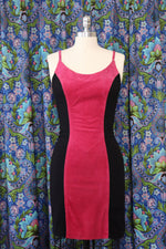 Fuchsia Suede Bodycon Dress XS/S