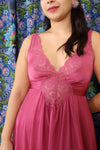 Raspberry Lace Slip Dress XS-M