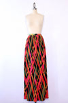 Dayglo Plaid Pleat Maxi XS