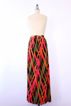 Dayglo Plaid Pleat Maxi XS