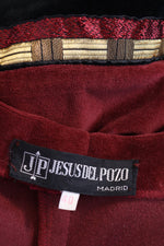 Jesus Del Pozo Full Sweep Velour Dress M