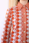 Orange Checkered Leisure Suit S/M